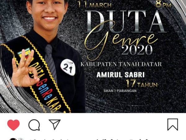 Duta Genre SMAN 1 Pariangan Tahun 2020