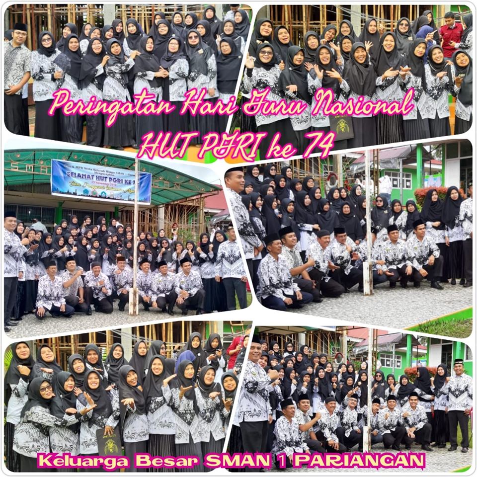 PERINGATAN HARI PAHLAWAN DAN HARI GURU DI SMAN 1 PARIANGAN TANGGAL 25 NOVEMBER 2020