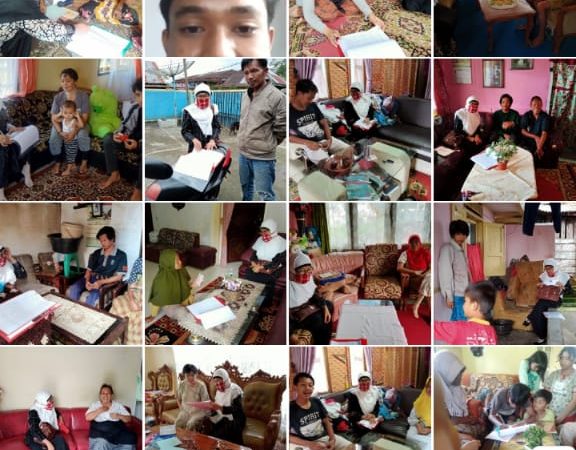 Pelaksanaan kegiatan Home visit ke rumah siswa yang berkasus baik absen maupun tugas